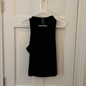 Anthropologie Black cowl neck Tee